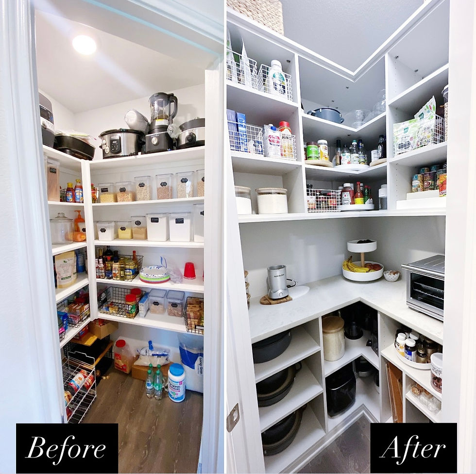 Pantry Before and After, Pantry Renovation in Dallas TX