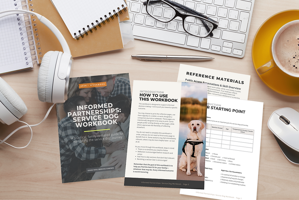 Thumbnail: Informed Partnerships: Service Dog Digital Workbook