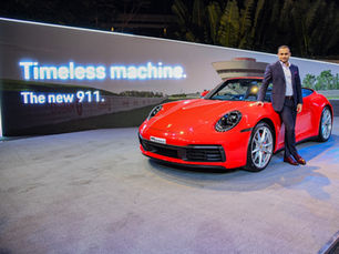 Porsche presents its future vision at the Škoda Auto Volkswagen India Media Night. 