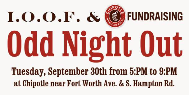 Odd Night Out Fundraiser at Chipotle