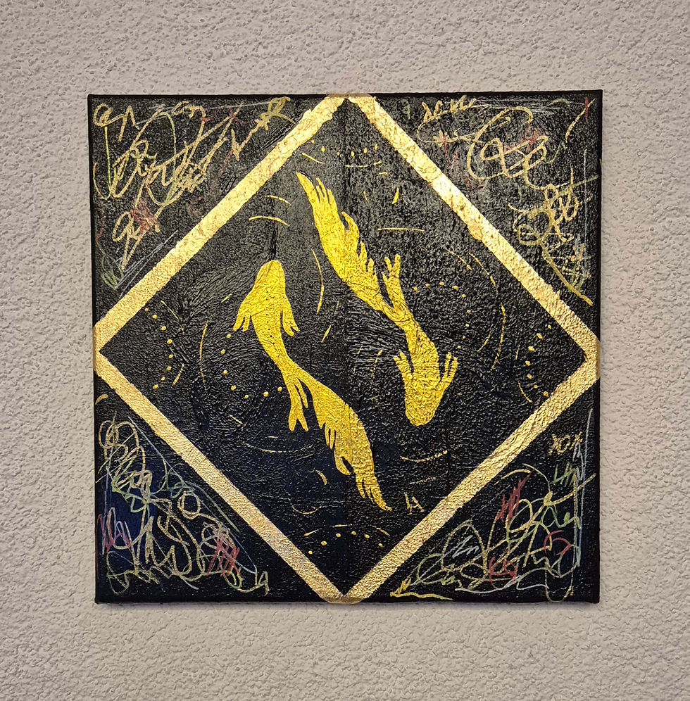 Popart, Fish, Gerahmt