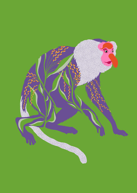 martha von maydell Preetz mvmpapercuts digitale Arbeit  affe 