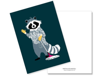 martha von maydell Preetz mvmpapercuts postkarte bunte Tierpostkarte waschbar