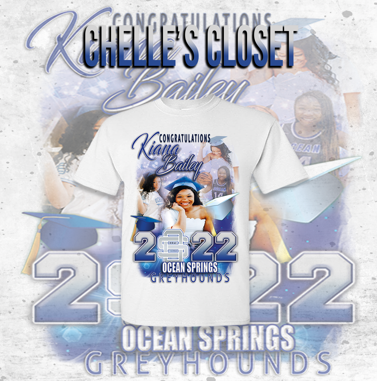 Grad cap/school logo Partial Shirt