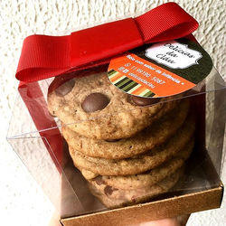 Cookie em embalagem de presente