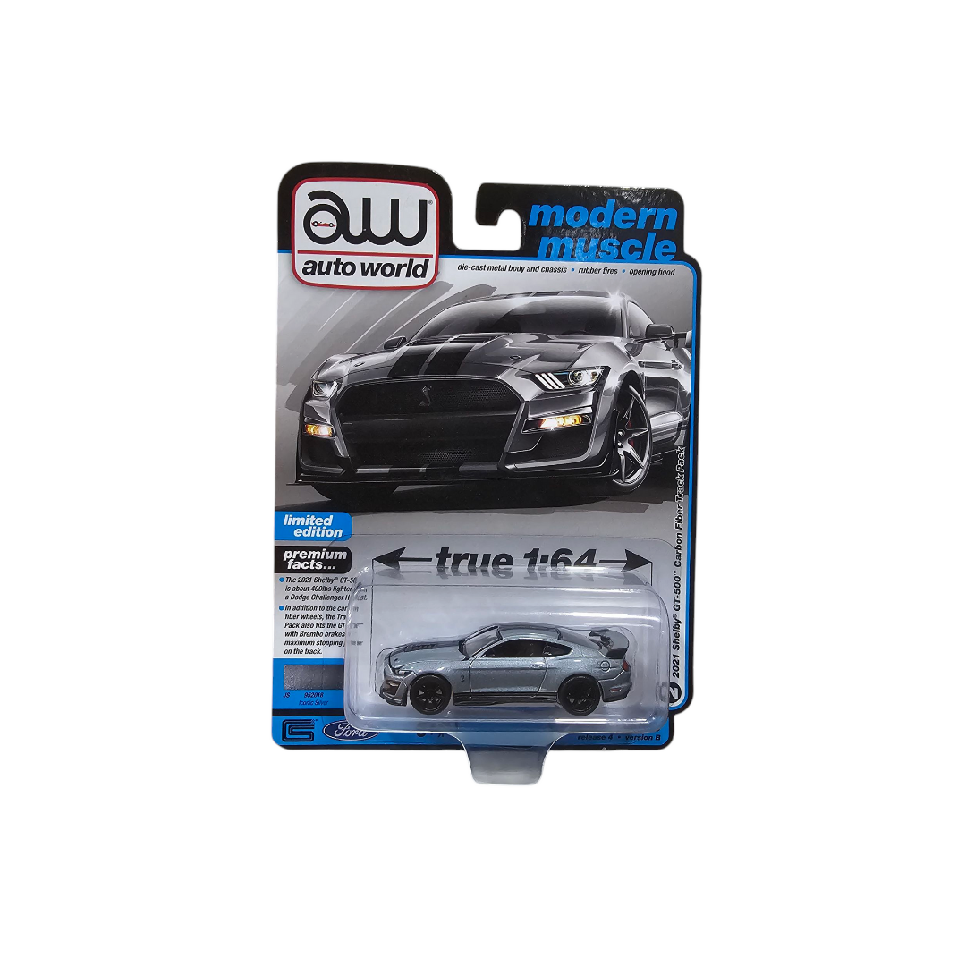 Ford Mustang Shelby GT500 2021 Carbon Fiber Track Pack AUTOWORLD 1:64