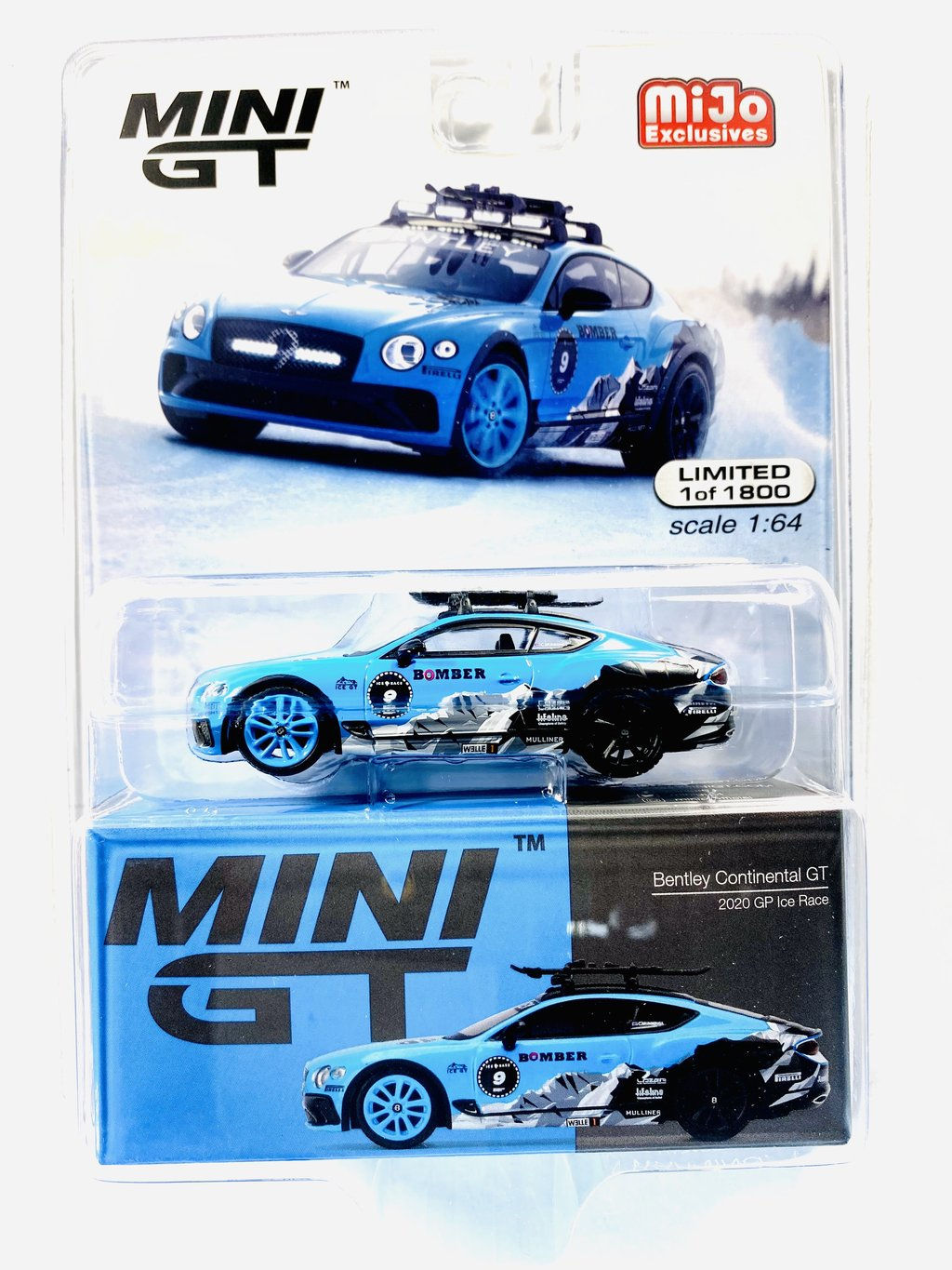 BENTLEY CONTINENTAL GT 2020 ICE RACE MINI GT MIJO EXCLUSIVE 1:64