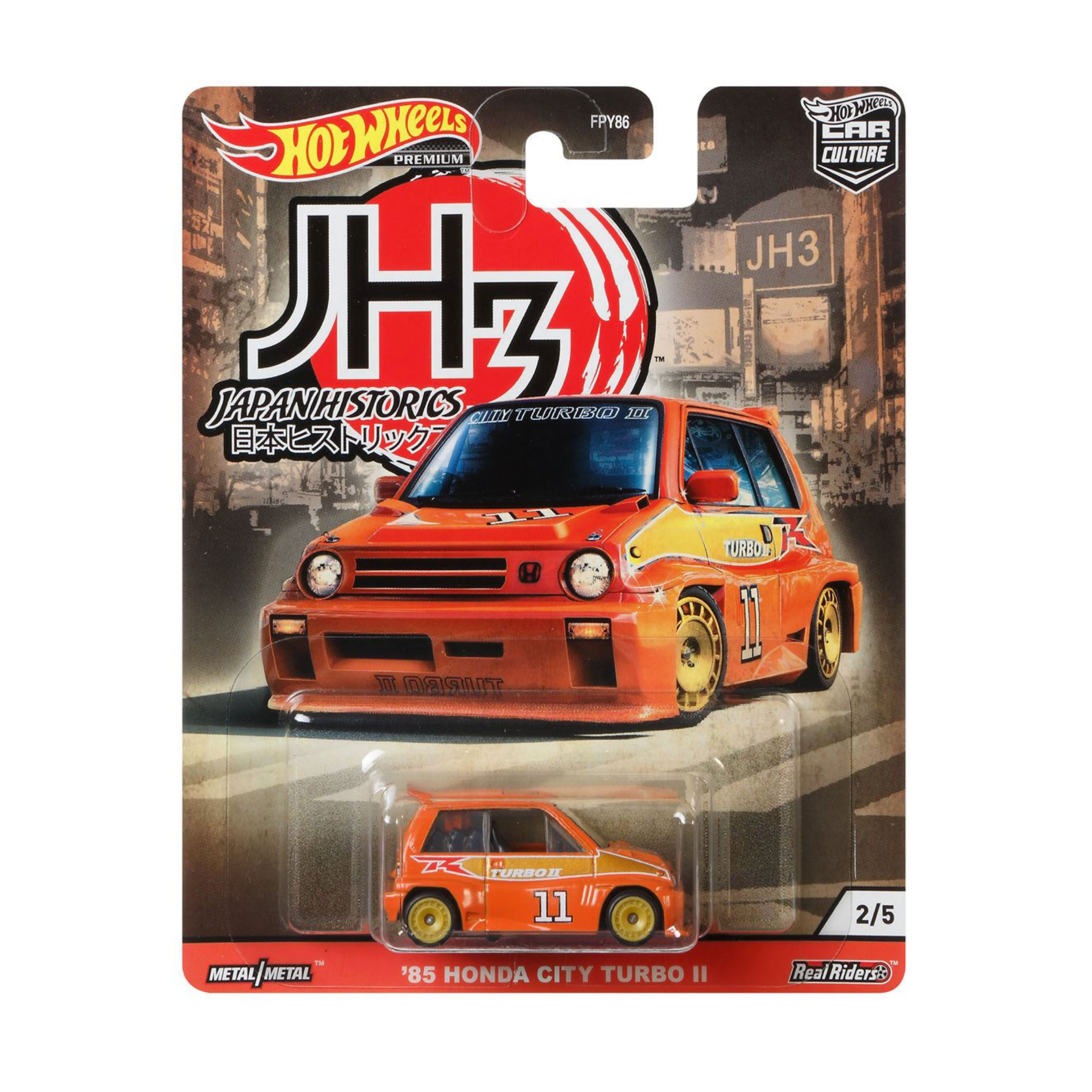 85 HONDA CITY TURBO II JAPAN HISTORIC 3 1:64 HOTWHEELS 