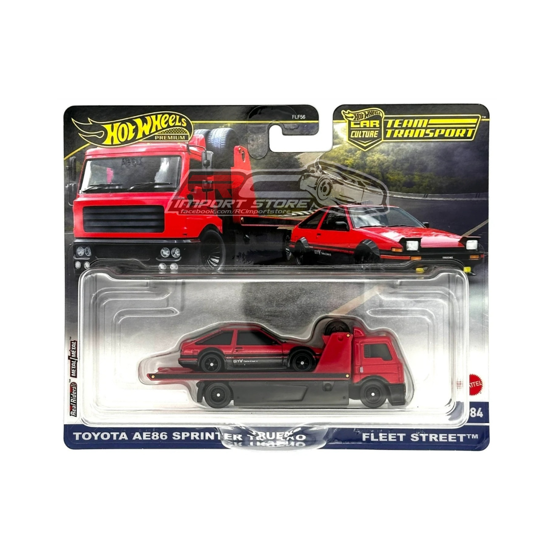 Toyota Trueno Sprinter AE86 Team Transport HOT WHEELS PREMIUM 1:64