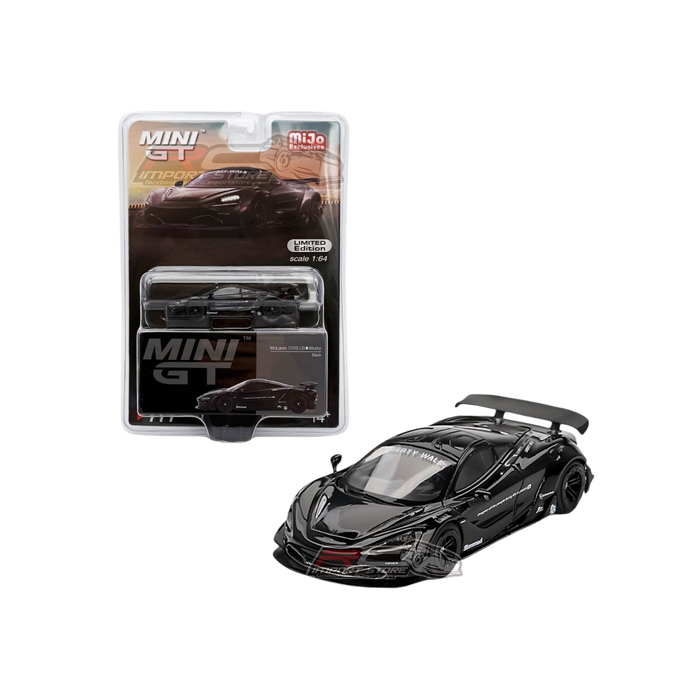 McLaren 720S LBWK Negro MINI GT 777 1:64