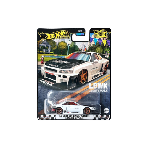 Nissan Skyline GTR R34 Silhouette LBWK Boulevard HOT WHEELS PREMIUM 1: ...