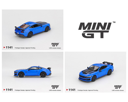 Ford Mustang Dark Horse 2024 Grabber Blue MINI GT 1141 1:64