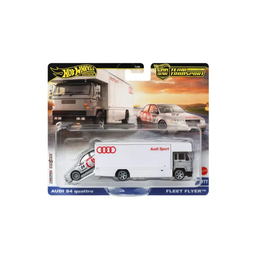 Audi S4 Quattro Team Transport HOT WHEELS PREMIUM 1:64