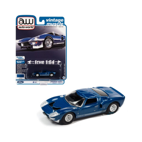 Ford GT40 MK1 Azul AUTOWORLD 1:64 | RCimportstore