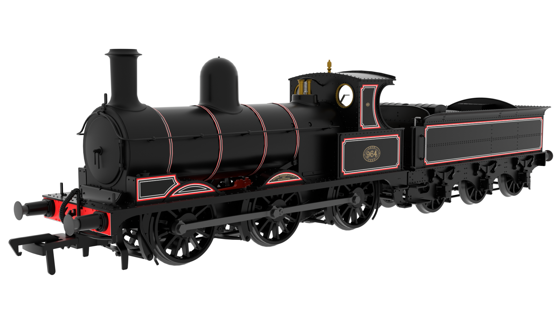 #*# L&Y Class 25 No.964 - Lancashire & Yorkshire lined black (post-1890)