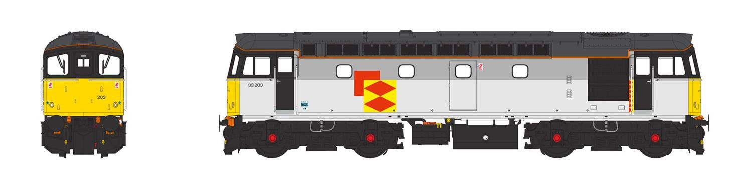 #D# Class 33 203 BR Railfreight Distribution