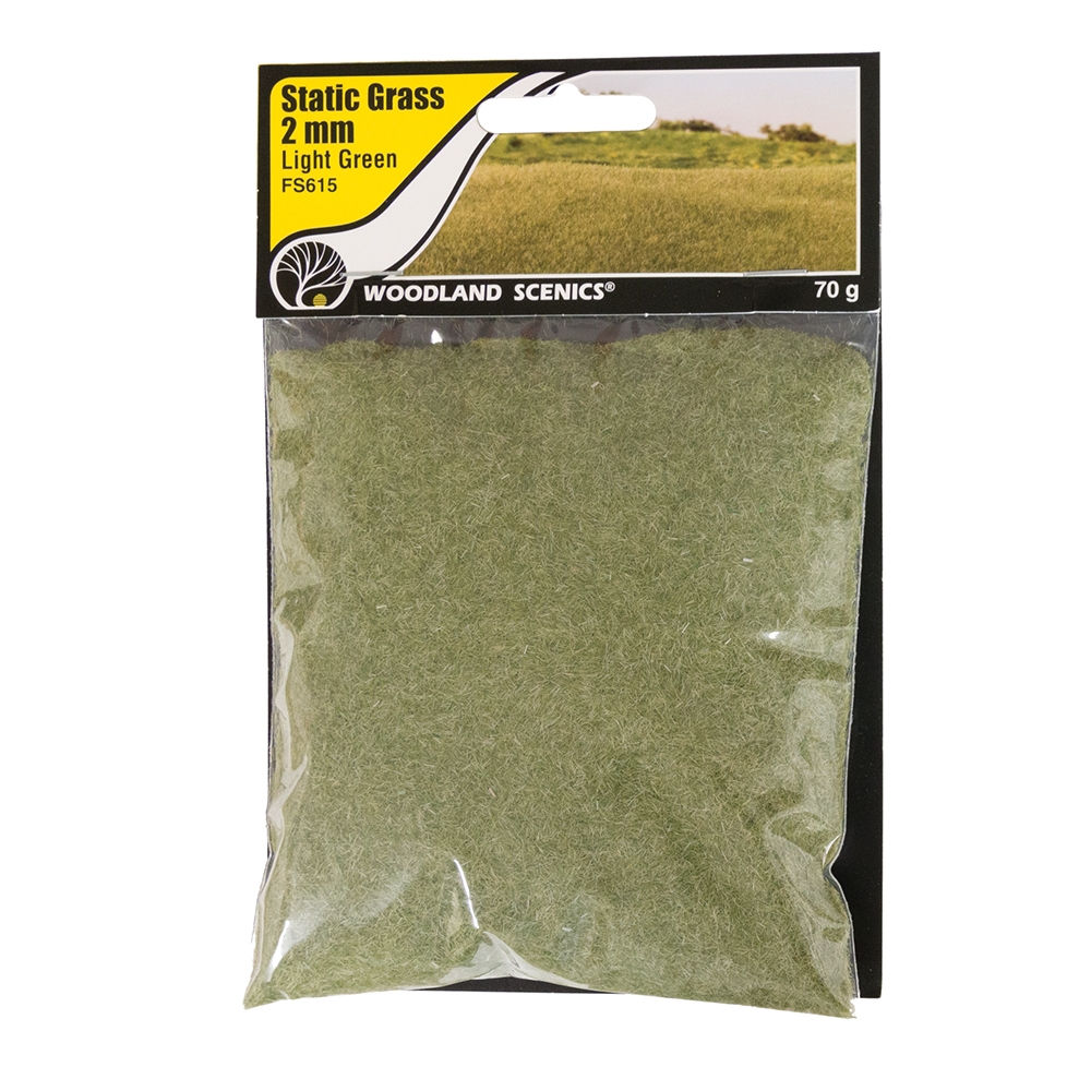 2mm Static Grass Light Green | TierneyModelRailway