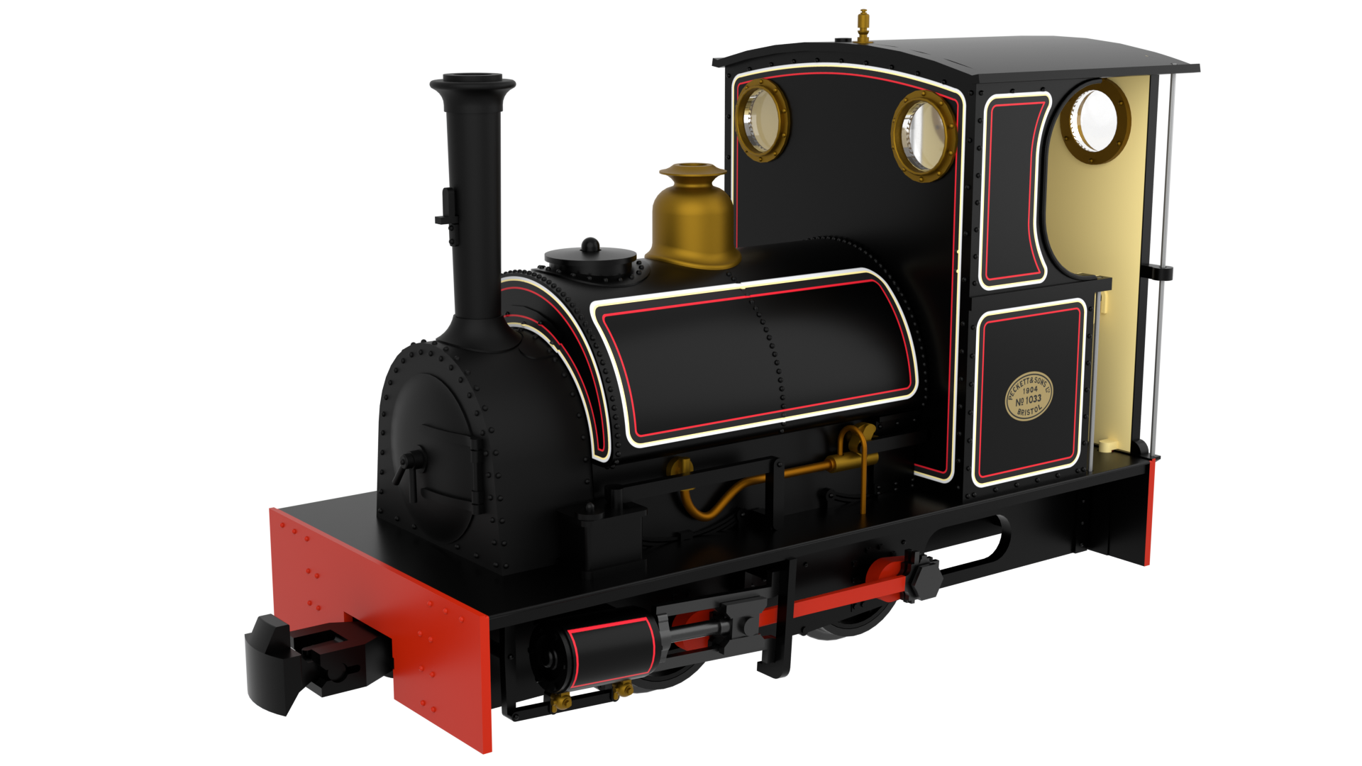 #*# Peckett & Sons Cranmore Class - Lined Black.