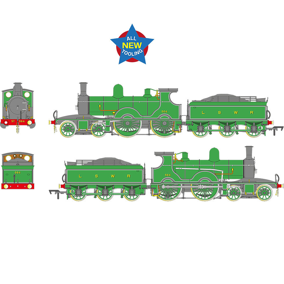 Thumbnail: LSWR Adams T3 564 LSWR Urie Green