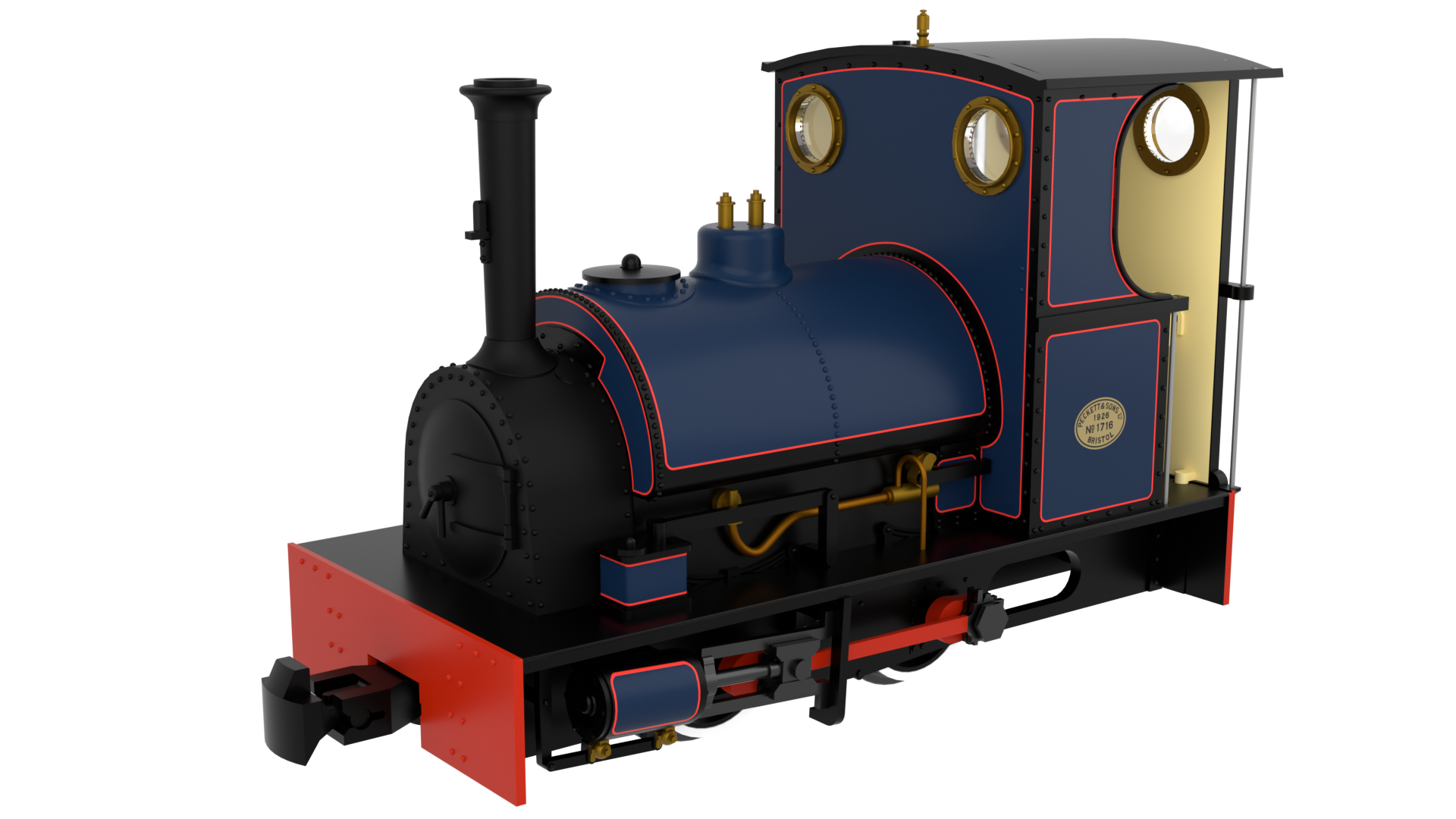 #*# Peckett & Sons Cranmore Class - Lined Dark Blue.