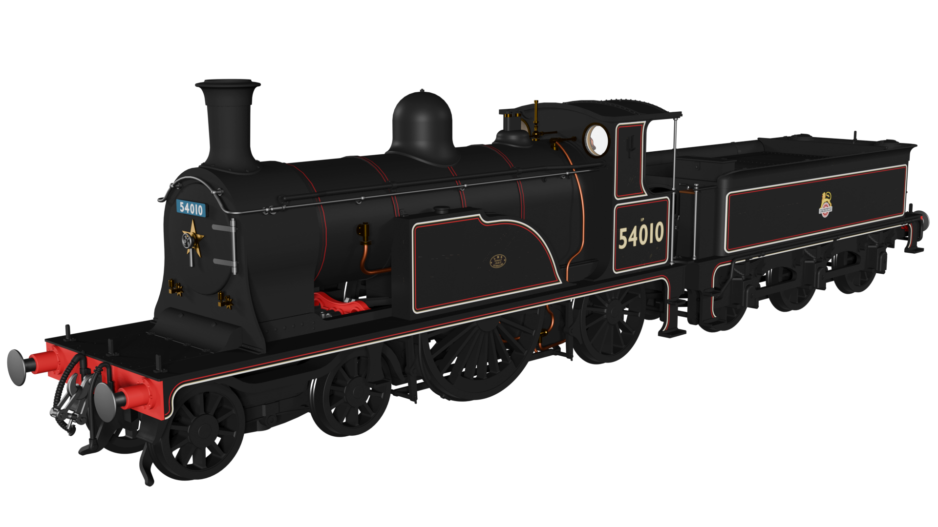 #*# Caledonian Single No.123 – ‘What If’ BR Lined Black Early Crest No.54010