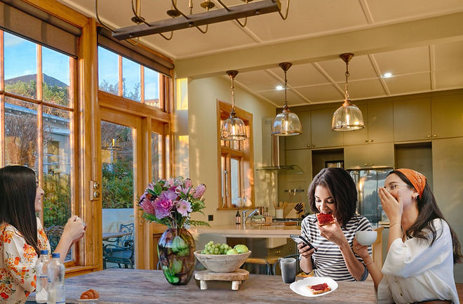 Guests enjoying breakfast at The Terrace Oamaru