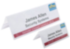 Table Name Tent Card Holders and Card Inserts