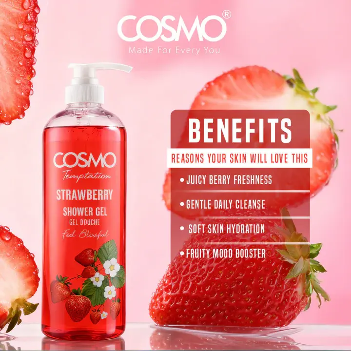 Thumbnail: COSMO - Temptation Strawberry Shower Gel