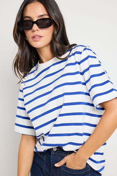 Binding Blue White Stripe Boxy Fit Tee.jpeg
