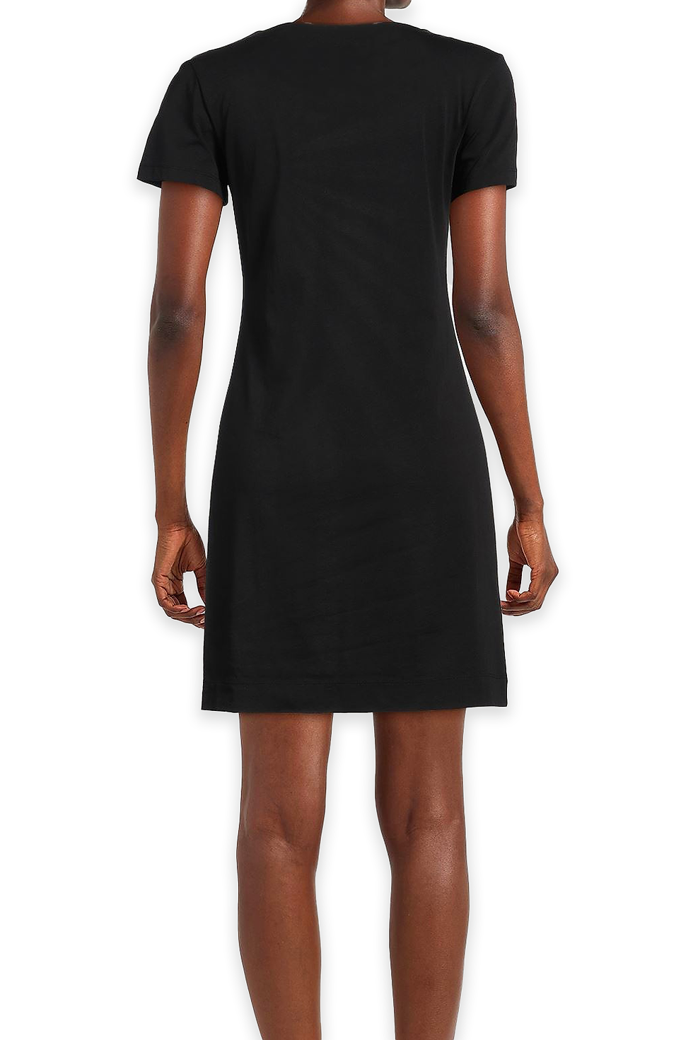 Thumbnail: Love Moschino - Short-Sleeved A-line Dress - White Black