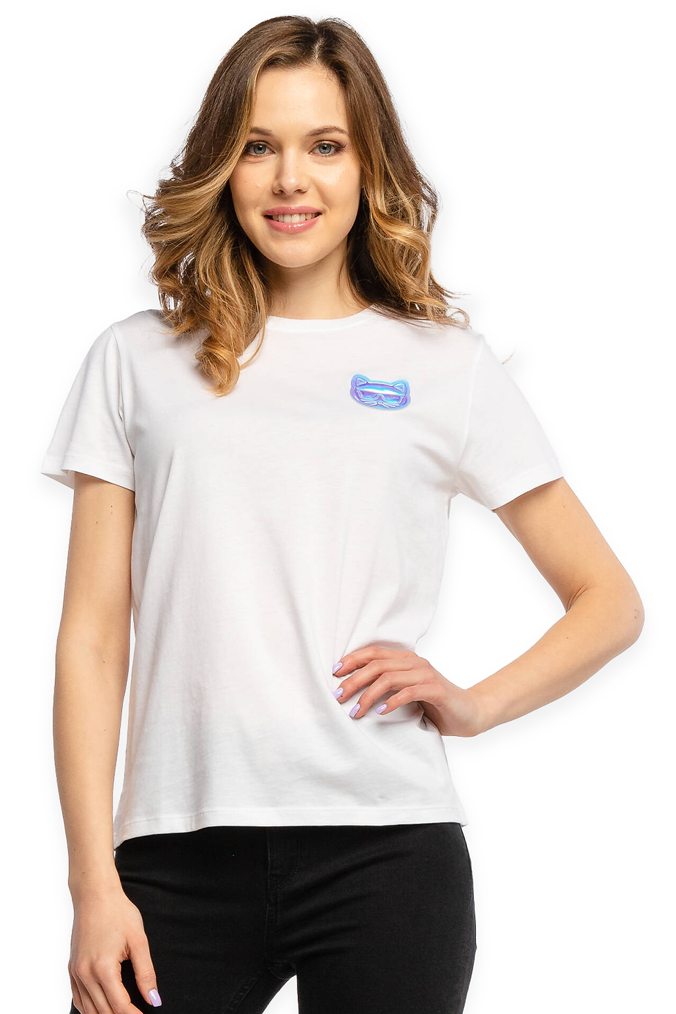 Thumbnail: KarlLagerfeld - Mini Ikonik Choupette Hologram T-shirt - White