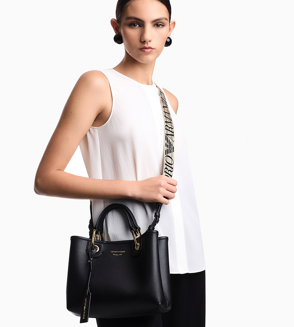 Thumbnail: Emporio Armani MYEA SMALL BORSA Black / Gold