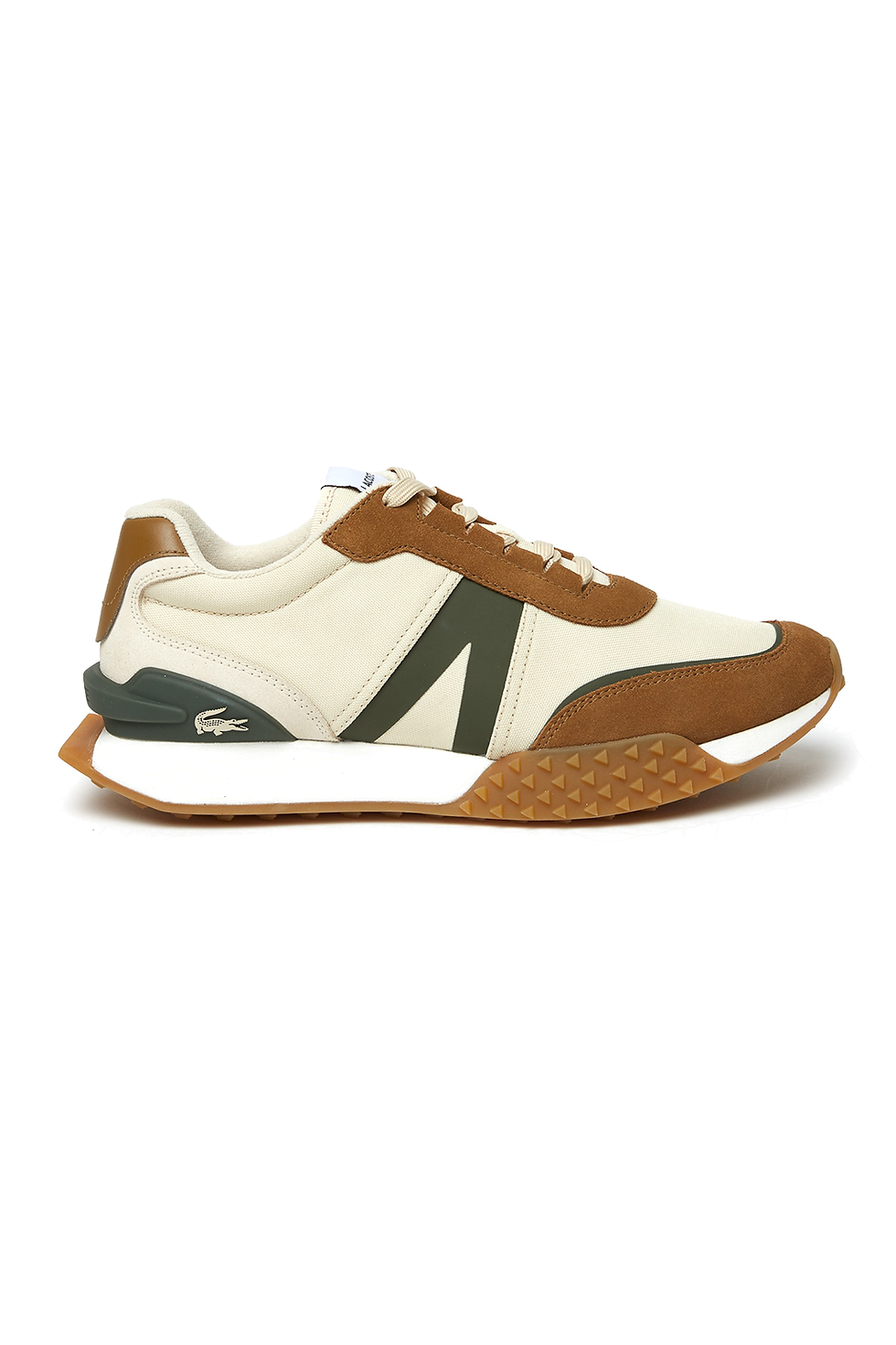 Thumbnail: Lacoste - Spin Deluxe Winter Leather and Textile Outdoor Shoes - Beige / Multi