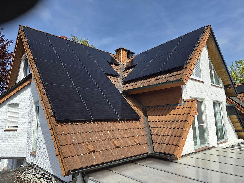 solaranlage auf einem Dach in Gütersloh