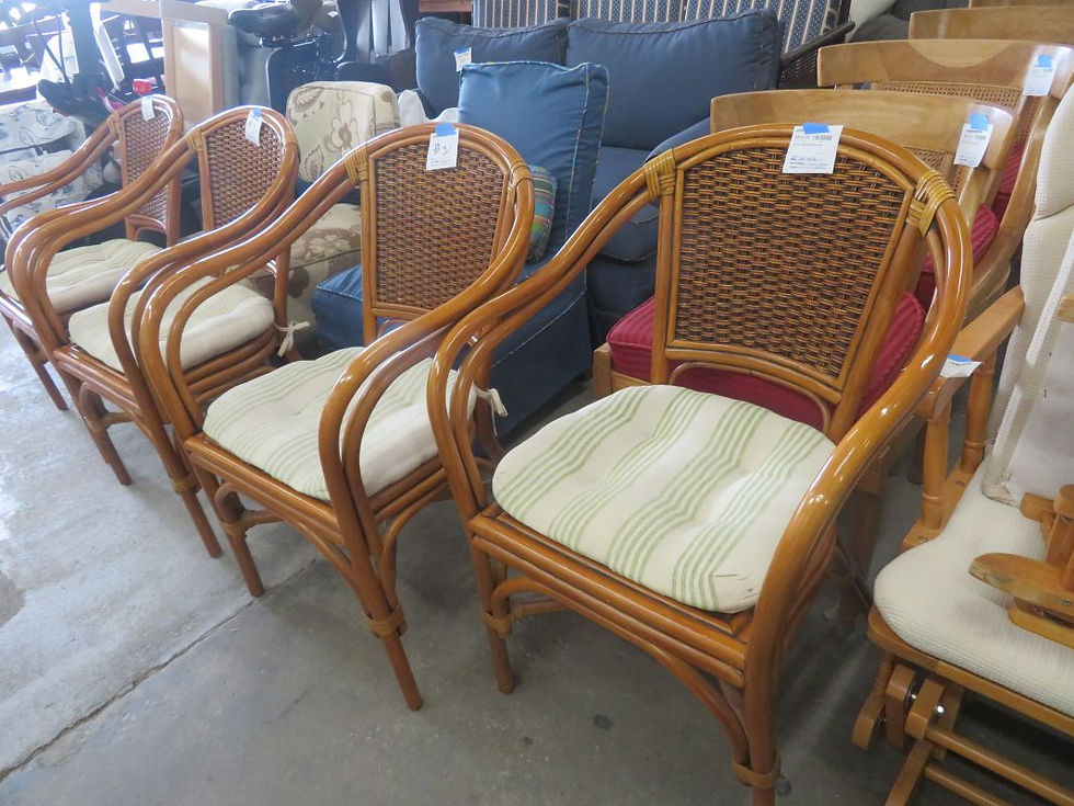 Leader's Furniture Rattan Chairs set of 4 $300.00