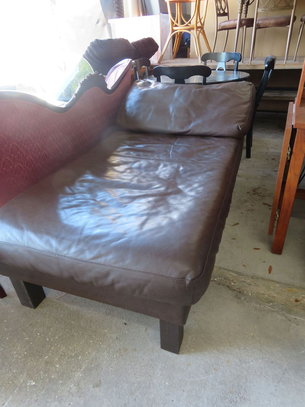 Natuzzi Leather Chaise $450.00