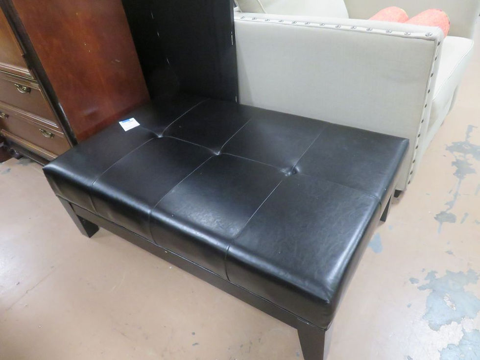Large Black Ottoman $125.00