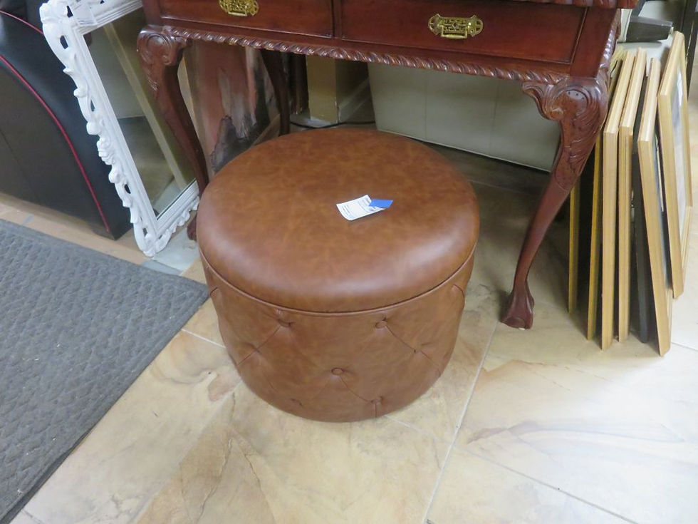 Round Storage Ottoman $40.00