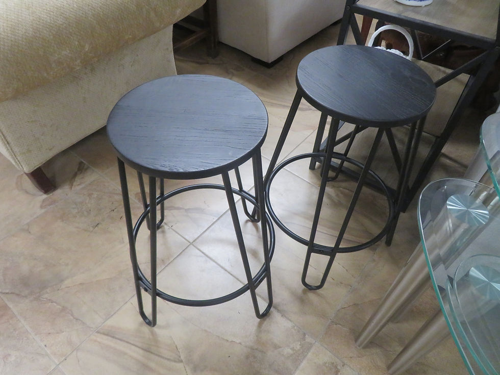 Black Counter stools set of 2 $100.00