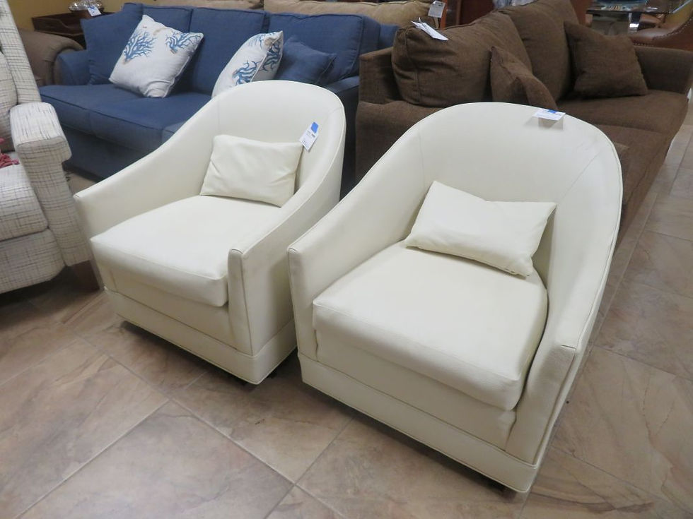 Leather Swivel Chair Set $900.00