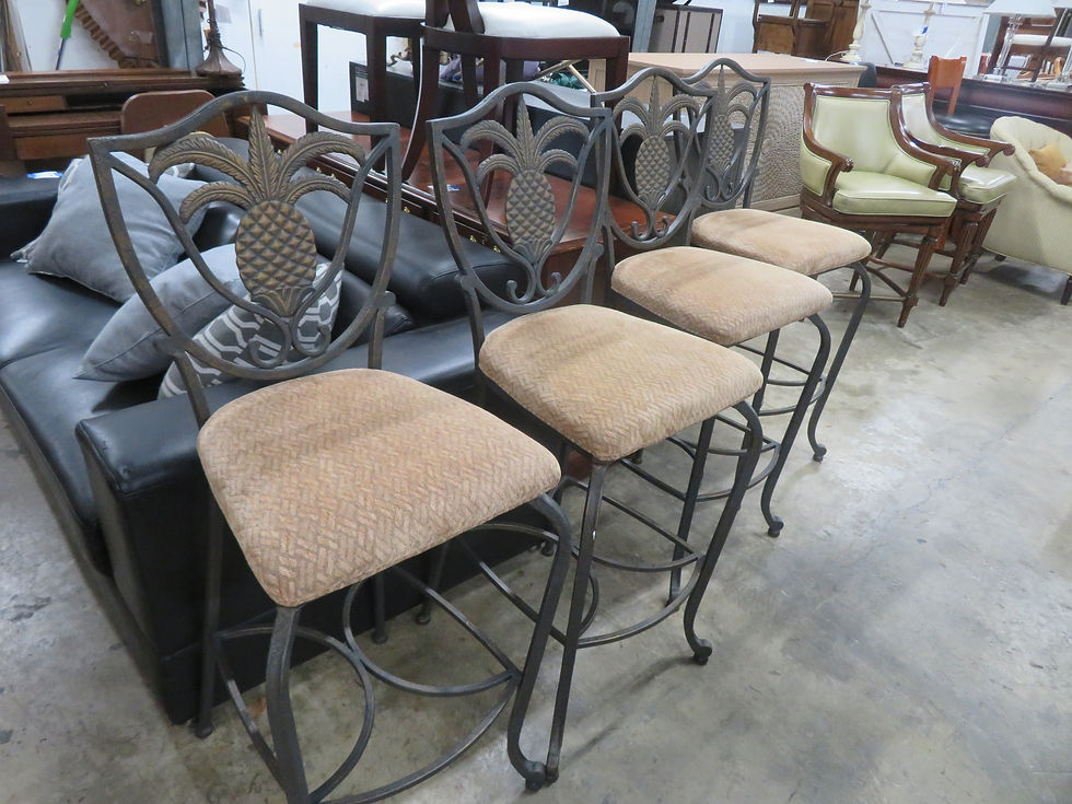 30" Bar Height Pineapple Accents Stools set of 4 $200.00