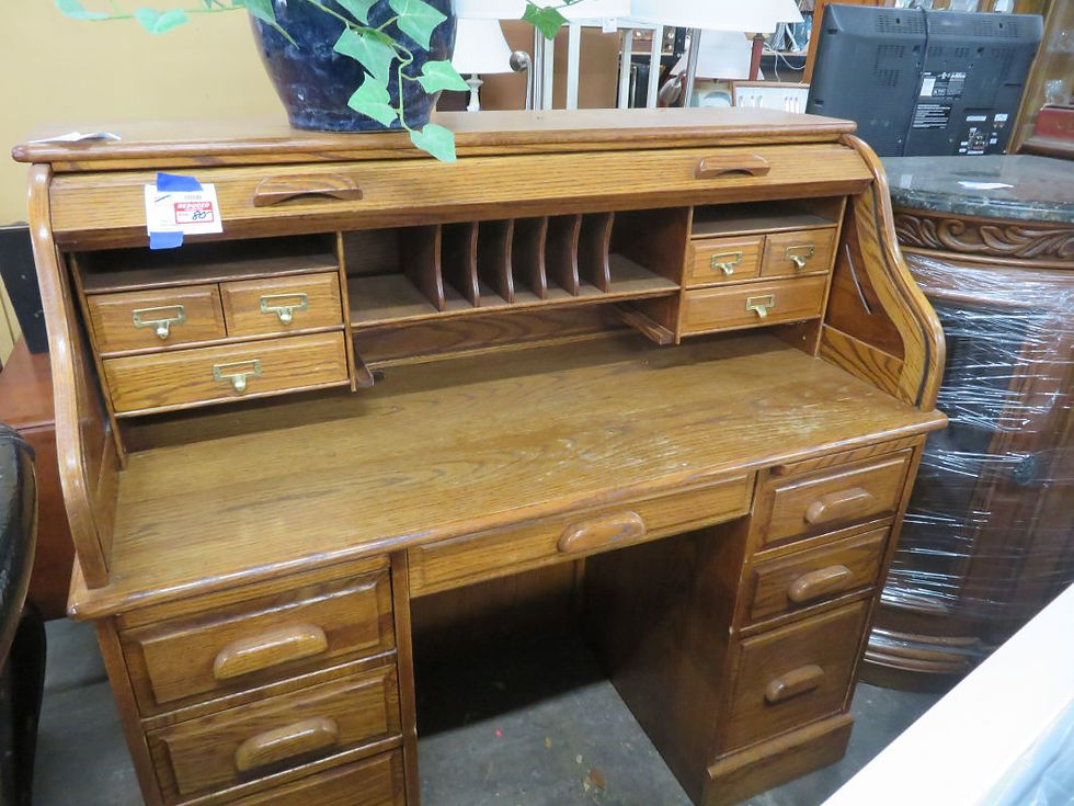 Oak Roll Top Desk SALE $80.00
