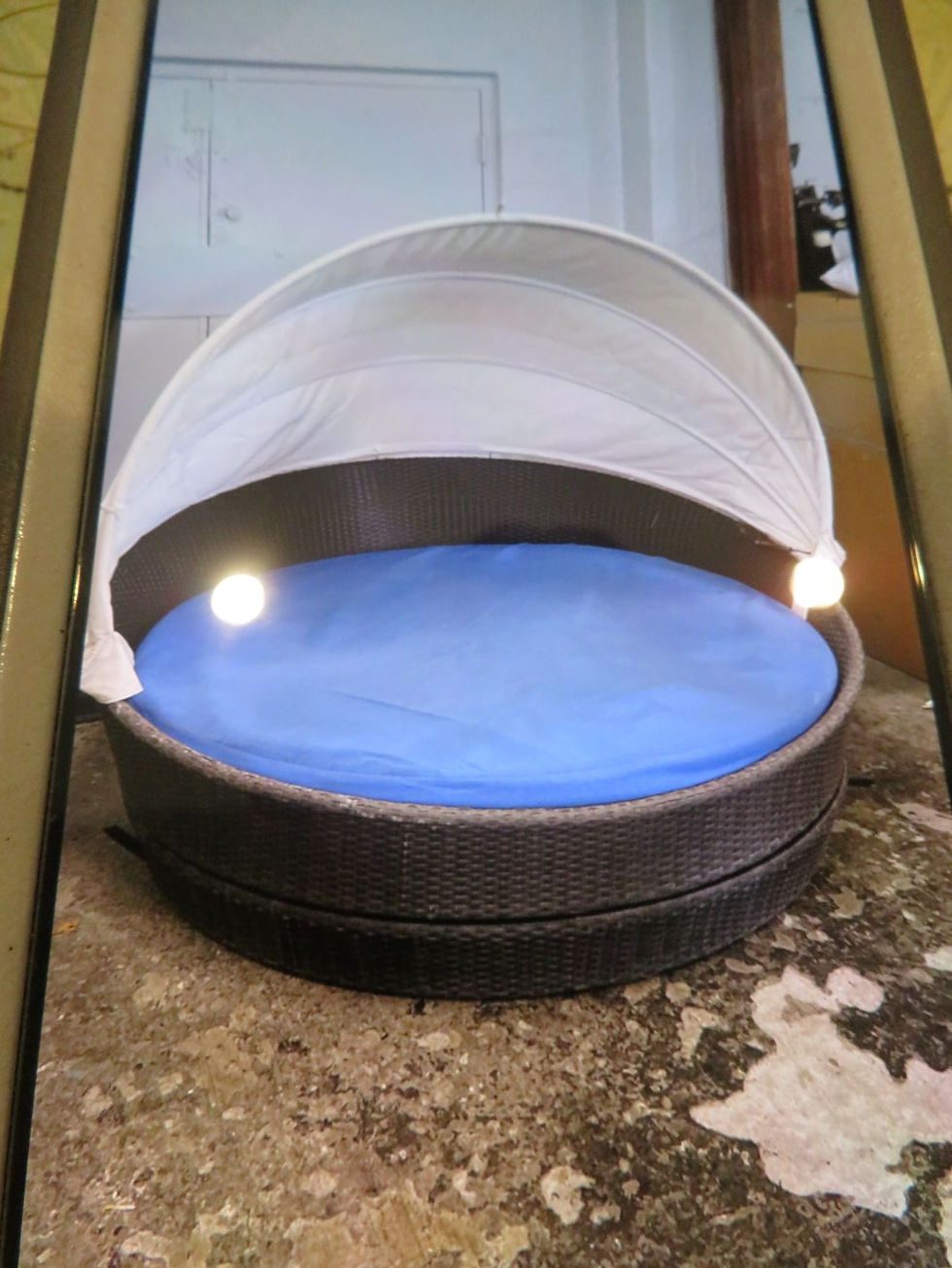 Large Outdoor Canopy Swivel Lounger $850.00