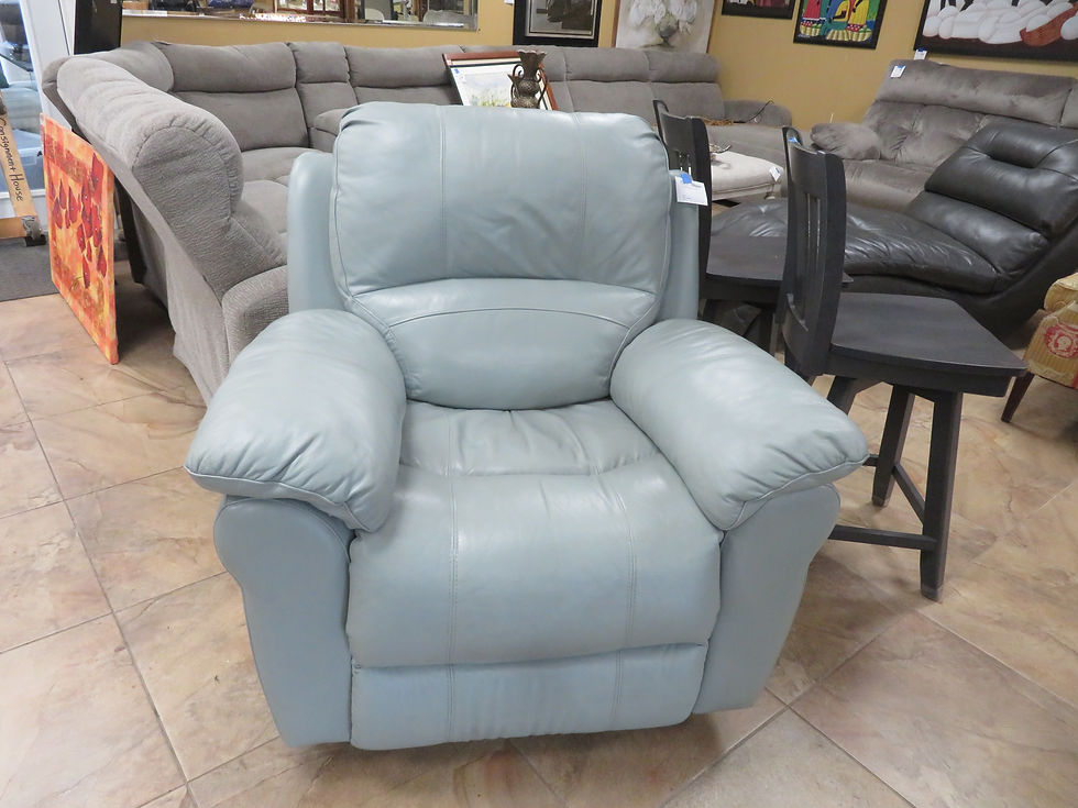 Turquoise Rocking Swivel Recliner $400.00