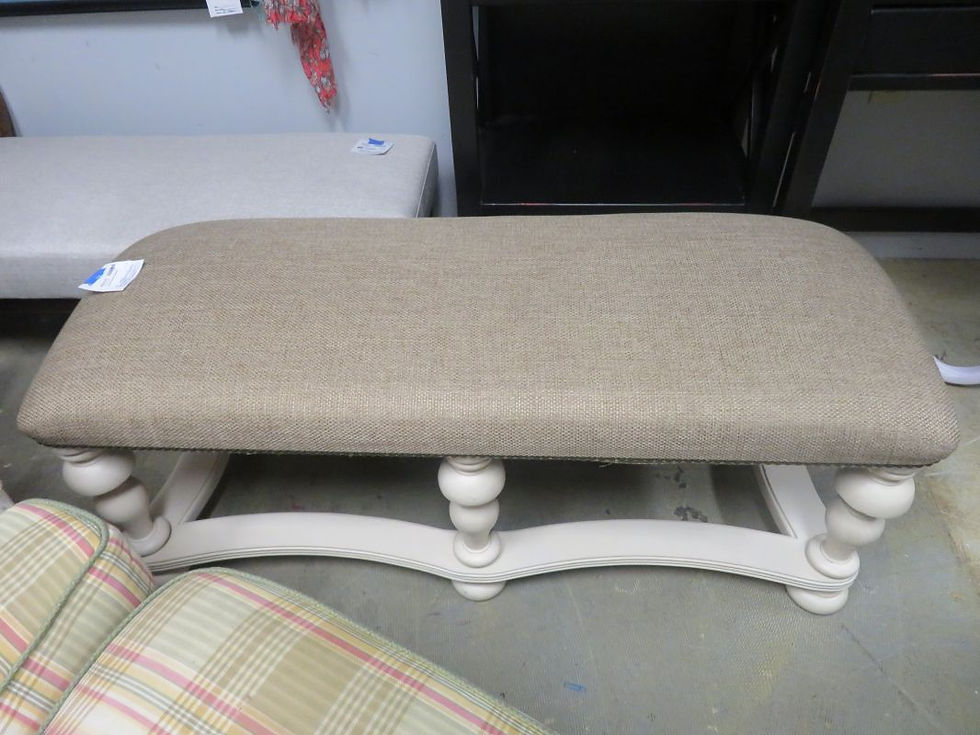 Tan / White bench