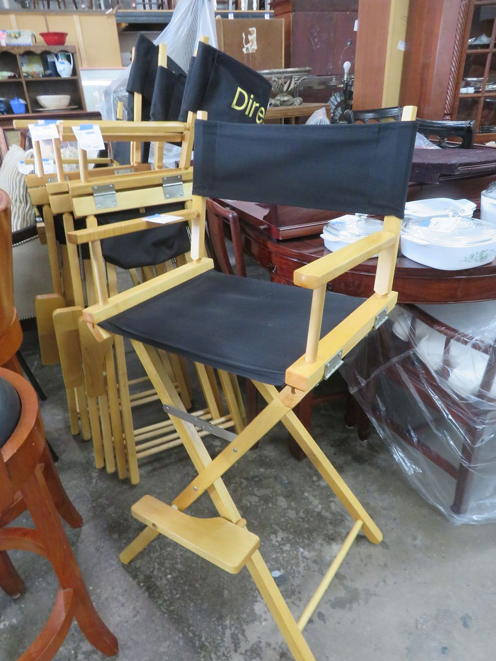 Bar Height 30" Director Bar stools (5) with different names $85.00 Each