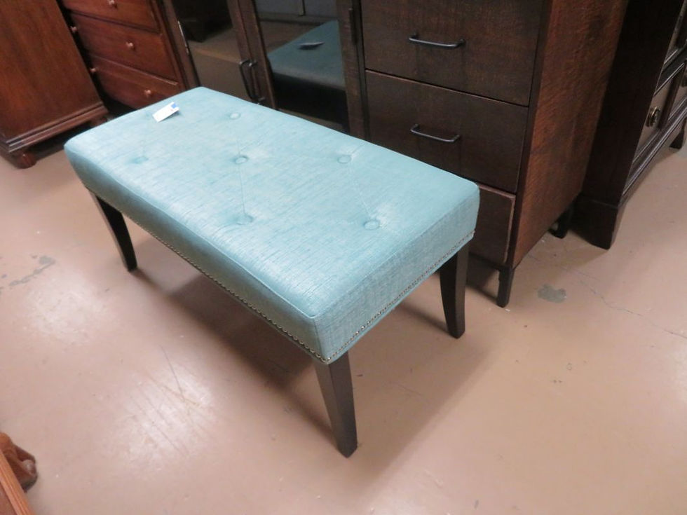 Turquoise Nail Head Trim Bench $100.00
