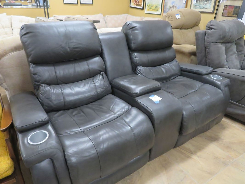 Dark Gray Power Recliner Sofa $350.00