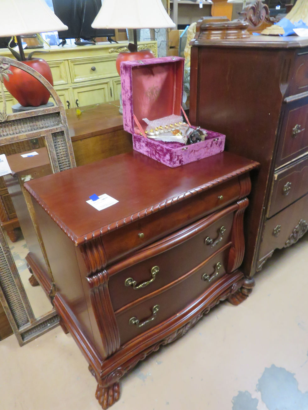 Large Claw Foot Night Stand $85.00