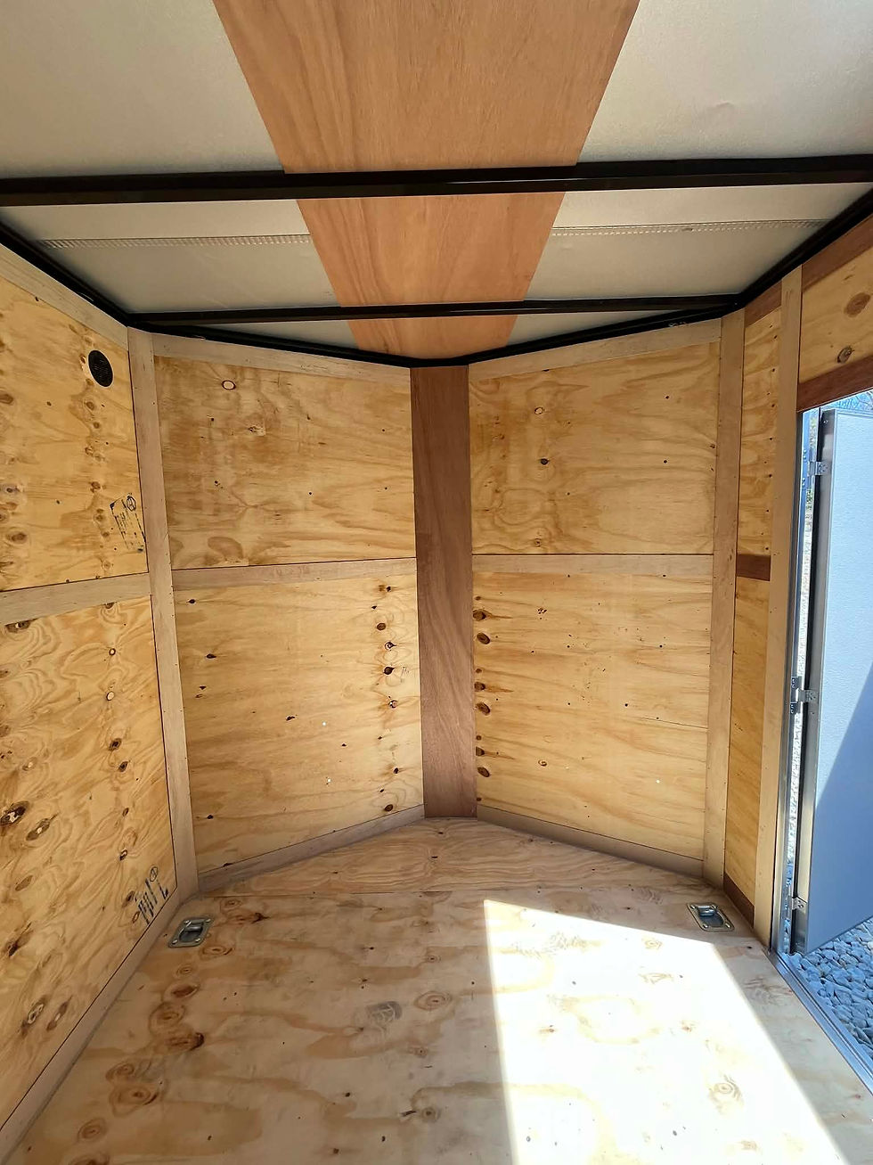 Thumbnail: 2026 Yellowstone 7X14 Black Cargo Trailer, PolyCor.080, 7" Interior